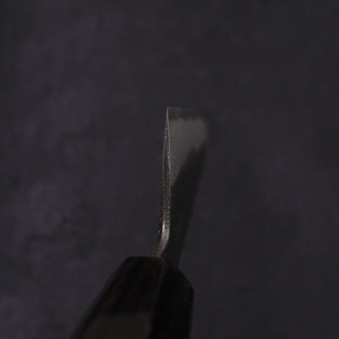 Gyuto Blue Steel #2 Kurouchi Chokin Serpent-Sakura Manche en Buffle et Ébène 210mm-[Musashi]-[Couteaux de cuisine japonais]