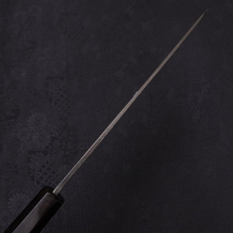 Gyuto Blue Steel #2 Kurouchi Chokin Serpent-Sakura Manche en Buffle et Ébène 210mm-[Musashi]-[Couteaux de cuisine japonais]