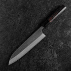 Gyuto Blue Steel #2 Kurouchi Chokin Ukiyo-E Manche en Buffle et Ébène 210mm (Asamura)-[Musashi]-[Couteaux de cuisine japonais]