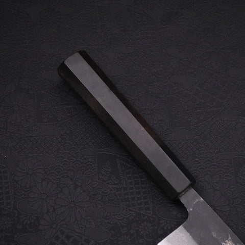 Gyuto Blue Steel #2 Kurouchi Damas Manche en Buffle et Ébène 180mm-[Musashi]-[Couteaux de cuisine japonais]