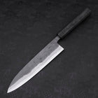Gyuto Blue Steel #2 Kurouchi Manche Ishime Urushi Noir 210m-[Musashi]-[Couteaux de cuisine japonais]