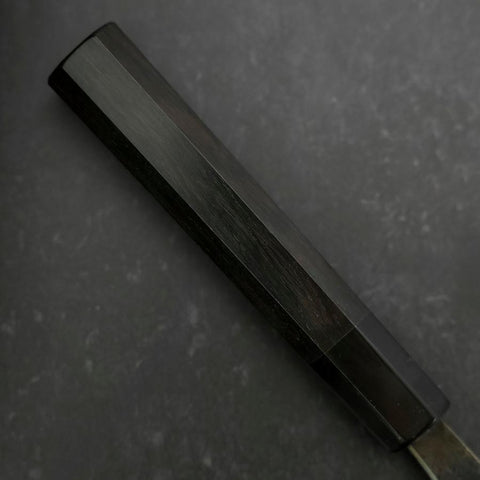 Gyuto Blue Steel #2 Kurouchi Manche en Buffle et Ébène 210mm-[Musashi]-[Couteaux de cuisine japonais]