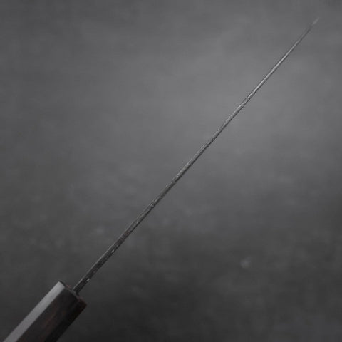 Gyuto Blue Steel #2 Kurouchi Manche en Ébène 210mm-[Musashi]-[Couteaux de cuisine japonais]