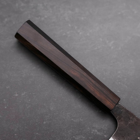 Gyuto Blue Steel #2 Kurouchi Manche en Ébène 210mm-[Musashi]-[Couteaux de cuisine japonais]
