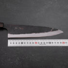 Gyuto Blue Steel #2 Kurouchi Manche en Ébène 210mm-[Musashi]-[Couteaux de cuisine japonais]