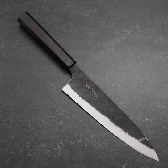 Gyuto Blue Steel #2 Kurouchi Manche en Ébène 210mm