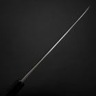 Gyuto Blue Steel #2 Kurouchi Revêtement Inox Chokin Sakura-Fuji Manche en Buffle et Ébène 210mm-[Musashi]-[Couteaux de cuisine japonais]