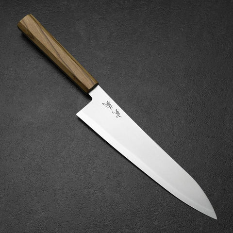 Gyuto Blue Steel #2 Poli Manche en Olivier 210mm-[Musashi]-[Couteaux de cuisine japonais]