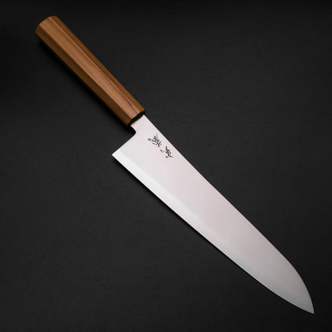 Gyuto Blue Steel #2 Poli Manche en Olivier 240mm-[Musashi]-[Couteaux de cuisine japonais]