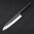 Gyuto Blue Steel #2 Revêtement Inox Kurouchi Manche en Ébène 210mm-[Musashi]-[Couteaux de cuisine japonais]