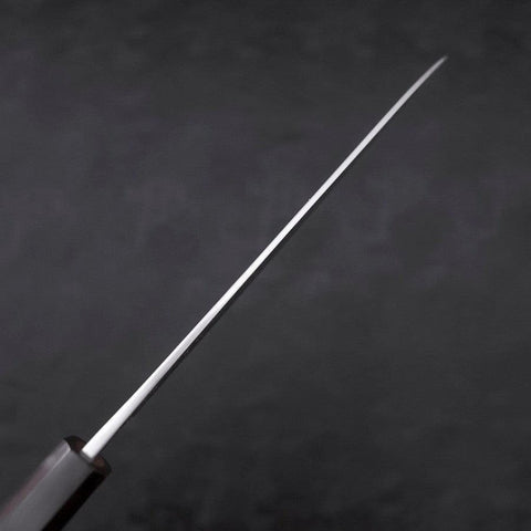 Gyuto Blue Steel #2 Revêtement Inox Kurouchi Manche en Ébène 210mm-[Musashi]-[Couteaux de cuisine japonais]
