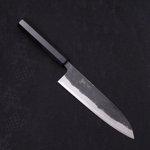 Gyuto Blue Super Kurouchi Manche Buffle et Ébène 180mm-[Musashi]-[Couteaux de cuisine japonais]