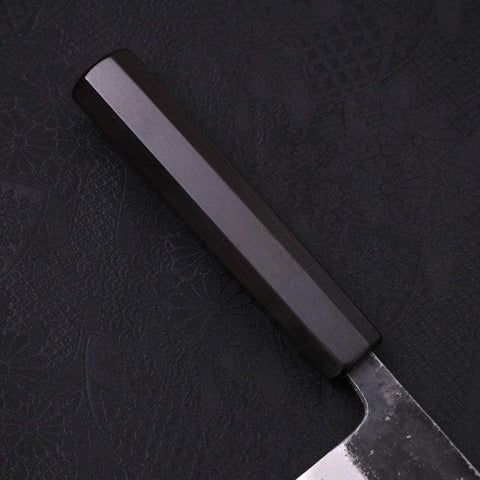 Gyuto Blue Super Kurouchi Manche en Buffle et Ébène 180mm-[Musashi]-[Couteaux de cuisine japonais]