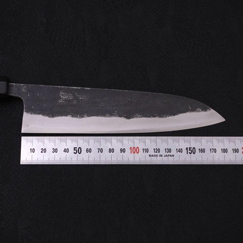 Gyuto Blue Super Kurouchi Manche en Buffle et Ébène 180mm-[Musashi]-[Couteaux de cuisine japonais]