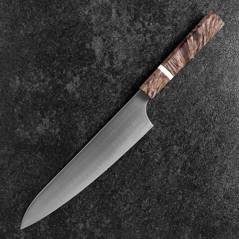 Gyuto Blue Super Poli Manche en Érable 210mm-[Musashi]-[Couteaux de cuisine japonais]