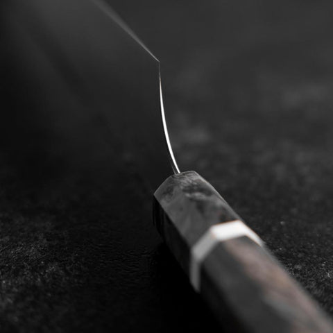 Gyuto Blue Super Poli Manche en Érable 240mm-[Musashi]-[Couteaux de cuisine japonais]