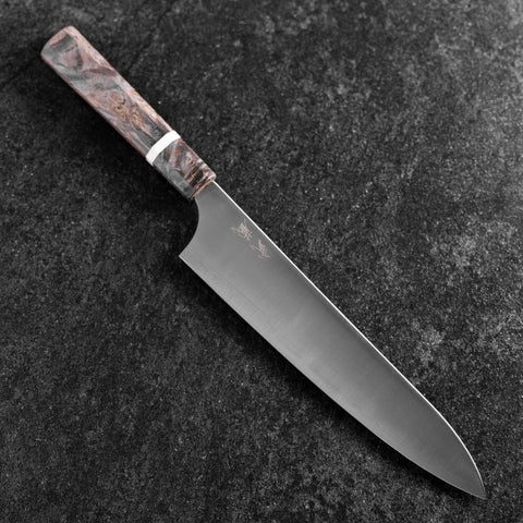 Gyuto Blue Super Poli Manche en Érable 240mm-[Musashi]-[Couteaux de cuisine japonais]