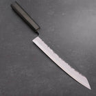 Gyuto Blue Super Revêtement Inox Kurouchi Nashiji Manche Urushi Vert 240mm-[Musashi]-[Couteaux de cuisine japonais]