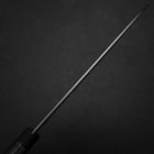 Gyuto Blue Super Revêtement inox Poli Manche Occidental Noir et Rouge 180mm (Tsuba-nashi)-[Musashi]-[Couteaux de cuisine japonais]