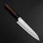 Gyuto Blue Super Revêtement inox Poli Manche en Bois de Rose 180mm-[Musashi]-[Couteaux de cuisine japonais]