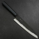 Gyuto Blue steel #2 Kurouchi Manche Urushi Bleu Sombre 210mm-[Musashi]-[Couteaux de cuisine japonais]