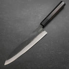 Gyuto Blue steel #2 Kurouchi Sakura Fuji Buffalo Ebony Handle 210mm-[Musashi]-[Couteaux de cuisine japonais]