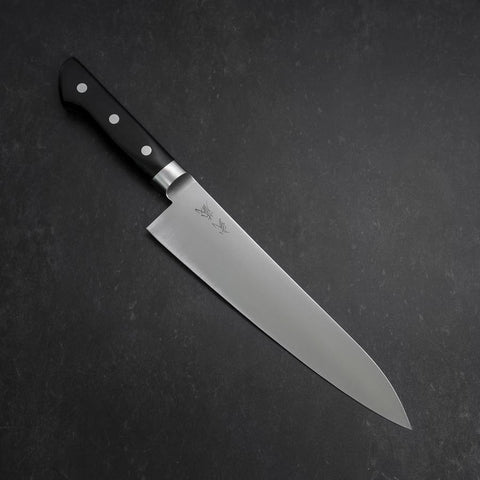 Gyuto Molybdene Poli Manche Occidental Noir 210mm-[Musashi]-[Couteaux de cuisine japonais]