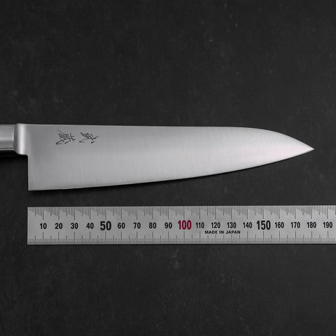 Gyuto Molybdenum Poli Manche Occidental Noir 180mm-[Musashi]-[Couteaux de cuisine japonais]
