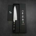 Gyuto Molybdenum Poli Manche Occidental Noir 180mm-[Musashi]-[Couteaux de cuisine japonais]