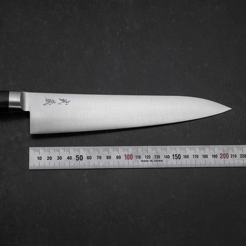 Gyuto Molybdenum Poli Manche Occidental Noir 210mm-[Musashi]-[Couteaux de cuisine japonais]