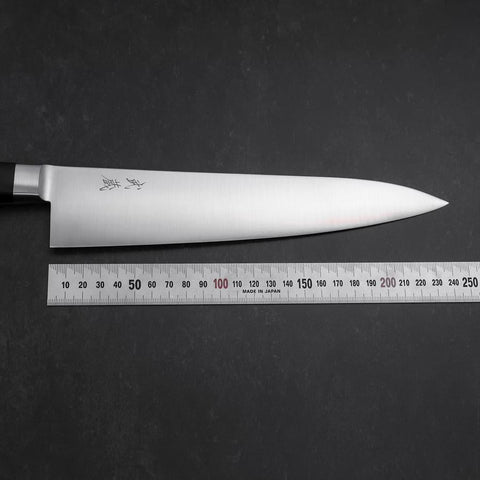 Gyuto Molybdenum Poli Manche Occidental Noir 240mm-[Musashi]-[Couteaux de cuisine japonais]