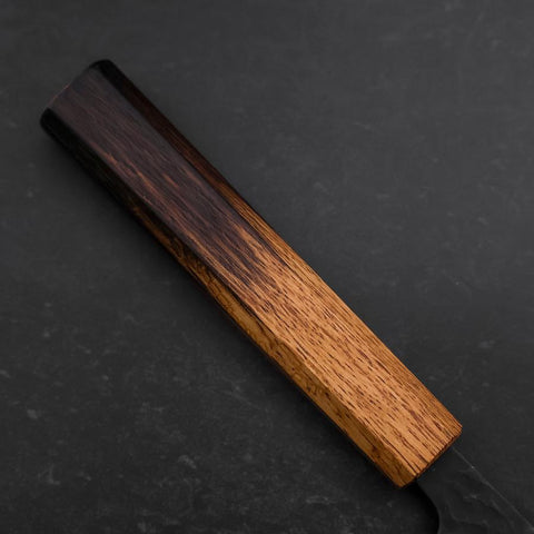 Gyuto Revêtement Inox Blue Super Kurouchi Tsuchime Manche Yaki Urushi 240mm-[Musashi]-[Couteaux de cuisine japonais]