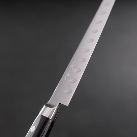 Gyuto Revêtement Inox Blue Super Suname Manche en Noyer 210mm-[Musashi]-[Couteaux de cuisine japonais]