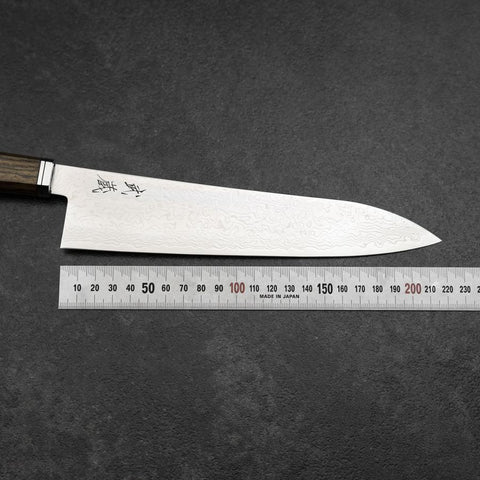 Gyuto SG-2 Damas Manche Occidental en Buffle et Ébène Or 210mm-[Musashi]-[Couteaux de cuisine japonais]