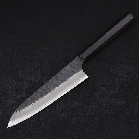 Gyuto SG-2 Kurouchi Tsuchime Manche en Buffle et Ébène 210mm-[Musashi]-[Couteaux de cuisine japonais]