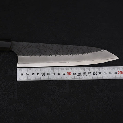 Gyuto SG-2 Kurouchi Tsuchime Manche en Buffle et Ébène 210mm-[Musashi]-[Couteaux de cuisine japonais]