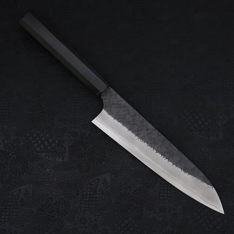 Gyuto SG-2 Kurouchi Tsuchime Manche en Buffle et Ébène 210mm-[Musashi]-[Couteaux de cuisine japonais]