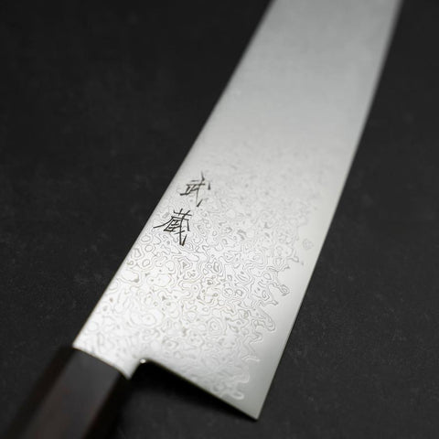 Gyuto SG-2 Nickel Damas Manche en Ébène 240mm-[Musashi]-[Couteaux de cuisine japonais]