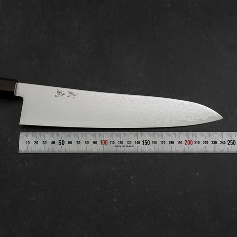 Gyuto SG-2 Nickel Damas Manche en Ébène 240mm-[Musashi]-[Couteaux de cuisine japonais]