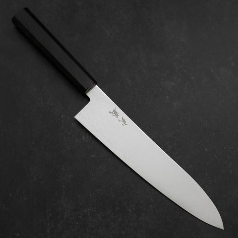 Gyuto SG-2 Nickel en Vagues Damas Manche en Ébène 210mm-[Musashi]-[Couteaux de cuisine japonais]