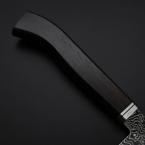 Gyuto SG-2 Nickel en Vagues Damas Noir Manche Occidental en Ébène 210mm-[Musashi]-[Couteaux de cuisine japonais]