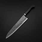 Gyuto SG-2 Nickel en Vagues Damas Noir Manche Occidental en Ébène 240mm-[Musashi]-[Couteaux de cuisine japonais]
