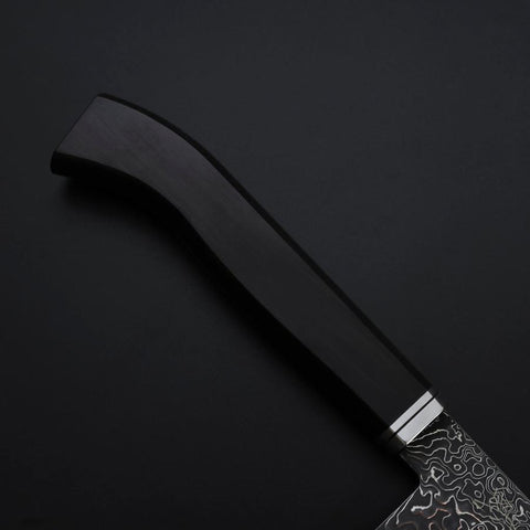 Gyuto SG-2 Nickel en Vagues Damas Noir Manche Occidental en Ébène 240mm-[Musashi]-[Couteaux de cuisine japonais]