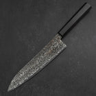 Gyuto SG-2 Nickel en Vagues Damas Noir Manche en Ébène 210mm-[Musashi]-[Couteaux de cuisine japonais]