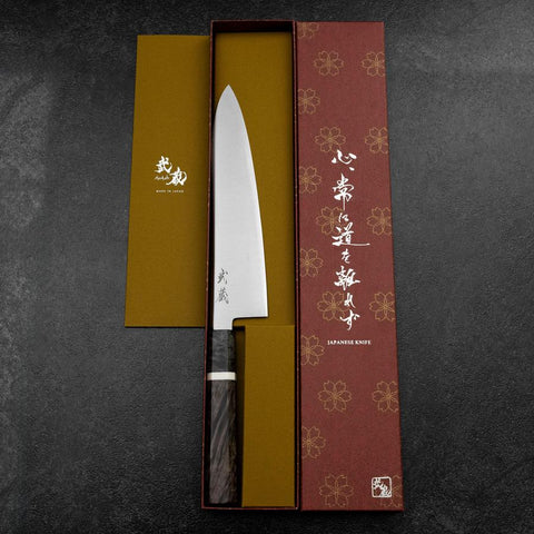 Gyuto SG-2 Poli Manche en Érable 210mm-[Musashi]-[Couteaux de cuisine japonais]