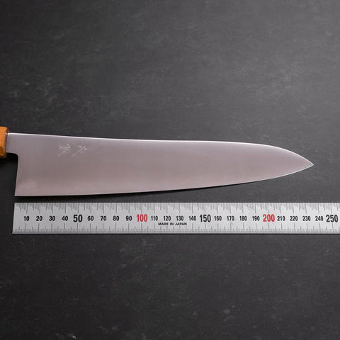 Gyuto SG-2 Poli Manche en Érable Jaune 240mm-[Musashi]-[Couteaux de cuisine japonais]