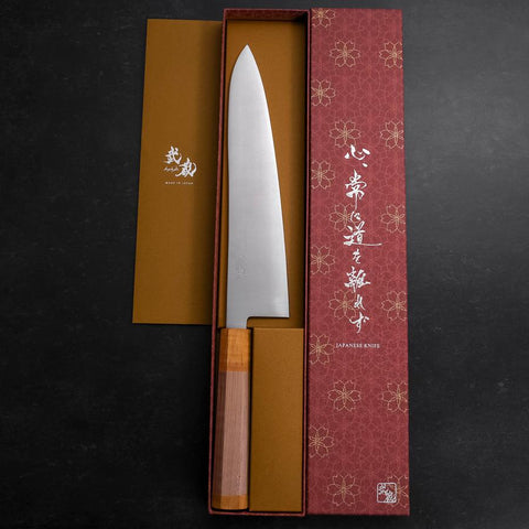 Gyuto SG-2 Poli Manche en Érable Jaune 240mm-[Musashi]-[Couteaux de cuisine japonais]
