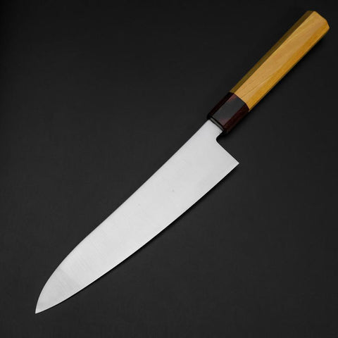 Gyuto SG-2 Poli Manche en Zelkova 210mm-[Musashi]-[Couteaux de cuisine japonais]