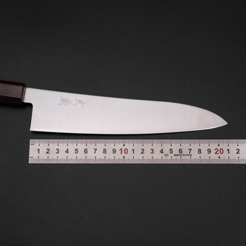 Gyuto SG-2 Poli Manche en Zelkova 210mm-[Musashi]-[Couteaux de cuisine japonais]