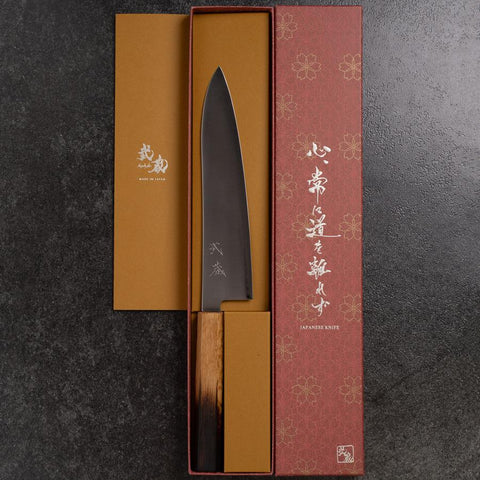 Gyuto SG-2 Polished Yaki Urushi Handle 210mm (8.3”)-[Musashi]-[Japanese-Kitchen-Knives]